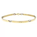 White Yellow Gold Men&#39;s Bracelet GL101237