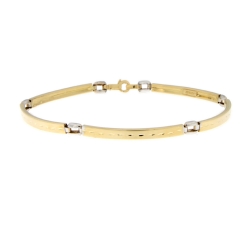 White Yellow Gold Men&#39;s Bracelet GL101237