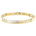 White Yellow Gold Men&#39;s Bracelet GL101239