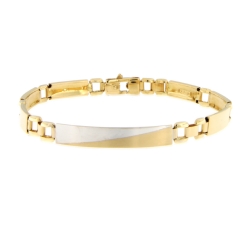 White Yellow Gold Men&#39;s Bracelet GL101239