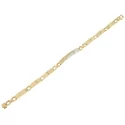 Bracciale Uomo Oro Giallo Bianco GL101239