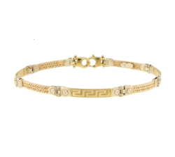 White Yellow Gold Men&#39;s Bracelet GL101240