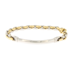 White Yellow Gold Men&#39;s Bracelet GL101241