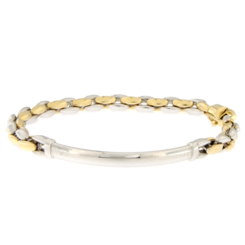 White Yellow Gold Men&#39;s Bracelet GL101241