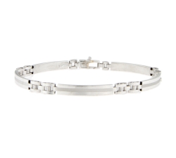 White Gold Men&#39;s Bracelet GL101242