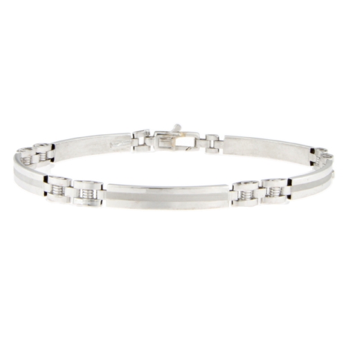 White Gold Men&#39;s Bracelet GL101242