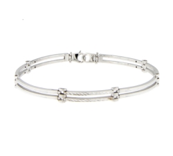 White Gold Men&#39;s Bracelet GL101243