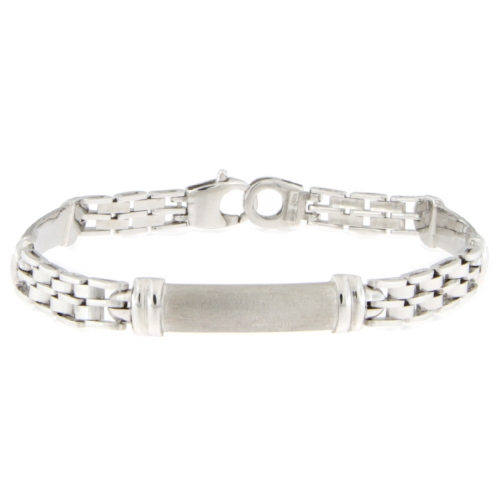 White Gold Men&#39;s Bracelet GL101245