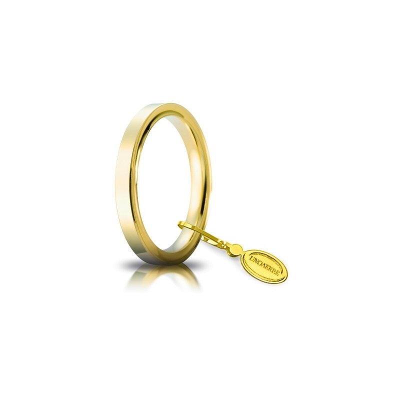 Unoaerre Wedding Ring Circles of Light 2.5 mm Yellow Gold