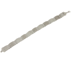 White Gold Men&#39;s Bracelet GL101247