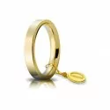 Unoaerre Wedding Ring Circles of Light 3.5 mm Yellow Gold