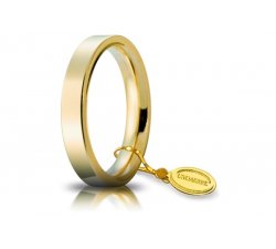 Unoaerre Wedding Ring Circles of Light 3.5 mm Yellow Gold