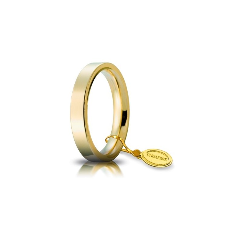 Unoaerre Wedding Ring Circles of Light 3.5 mm Yellow Gold