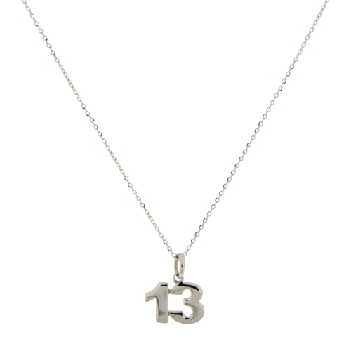 Unisex White Gold Necklace GL101256