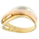 White Yellow Pink Gold Women&#39;s Ring GL101261