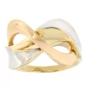 White Yellow Pink Gold Women&#39;s Ring GL101262