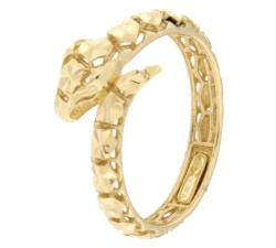 Yellow Gold Snake Woman Ring GL101263