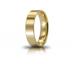 Unoaerre Wedding Ring Circles of Light 5 mm Yellow Gold