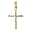 Yellow Gold Woman Cross Pendant GL101267