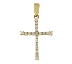 Ciondolo Croce Donna Oro Giallo GL101267