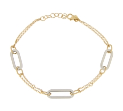 White Yellow Gold Women&#39;s Bracelet GL101272