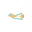 Valentina Ferragni Studio Gaia Light Blue earring