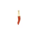 Good Luck Pendant Neapolitan Horn Yellow Gold GL101289