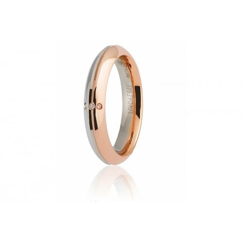 Unoaerre Ehering Eterna Modell mit 3 Diamanten Collection 9.0