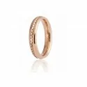 Unoaerre wedding ring Infinito model pink gold with diamonds 9.0 Collection