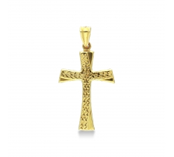 Men&#39;s Cross in Yellow Gold 138356