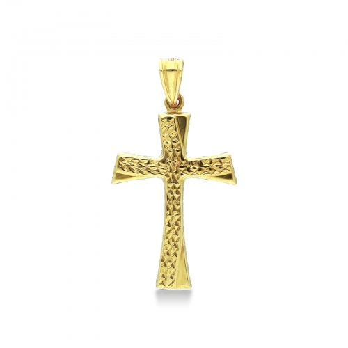 Men&#39;s Cross in Yellow Gold 138356