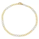 Men&#39;s Bracelet in Yellow and White Gold MMW080GB21