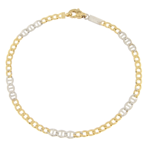 Bracciale Uomo in Oro Giallo e Bianco MMW080GB21