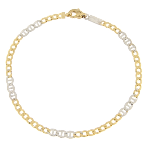 Men&#39;s Bracelet in Yellow and White Gold MMW080GB21