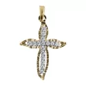 Woman&#39;s Cross in Yellow Gold GL100029