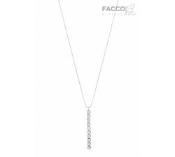 Facco Gioielli Necklace in White Gold and Zircons 703503
