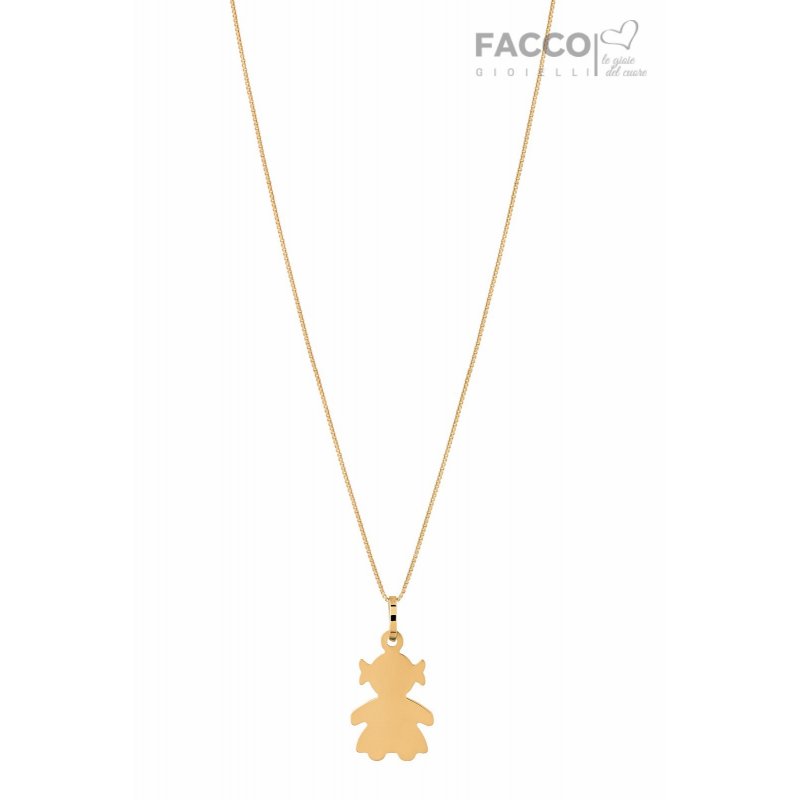 Facco Gioielli Necklace in Yellow Gold Bimba Pendant 715664