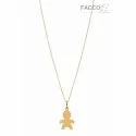 Facco Gioielli Necklace in Yellow Gold Bimbo Bebè Pendant 715660