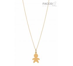 Facco Gioielli Halskette aus Gelbgold Anhänger Bimbo Bebè 715660