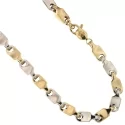 Yellow and White Gold Men's Necklace 803321717959