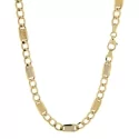 Collana Uomo Oro Giallo Bianco GL101290