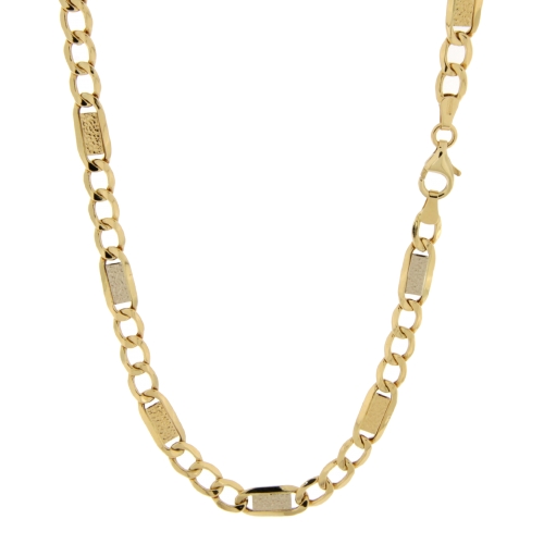 White Yellow Gold Men&#39;s Necklace GL101290