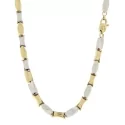 Collana Uomo Oro Giallo Bianco GL101293