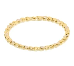 Bracciale Uomo in Oro Giallo e Bianco 803321712123