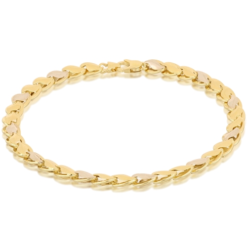 Bracciale Uomo in Oro Giallo e Bianco 803321712123