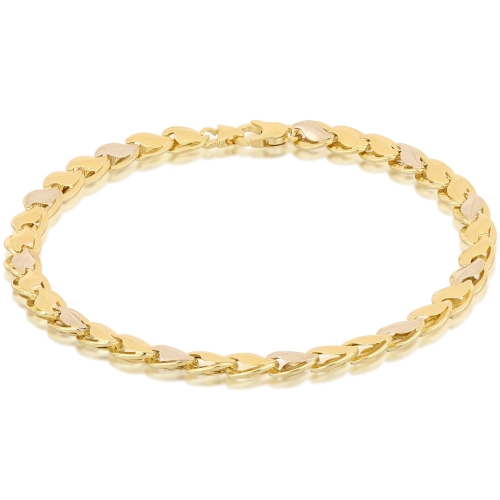 Men's Bracelet in Yellow and White Gold 803321712123