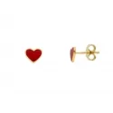 Yellow Gold Heart Earrings GL101294