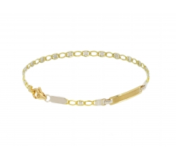 Men&#39;s Bracelet in Yellow and White Gold 175461