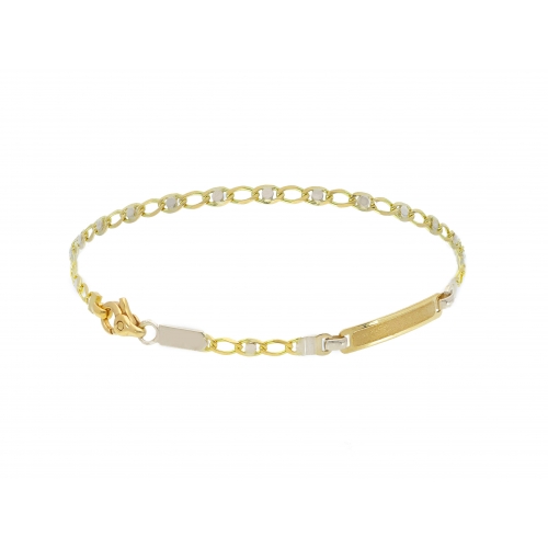 Men&#39;s Bracelet in Yellow and White Gold 175461