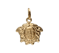 Gelbgold-Medusa-Anhänger GL101295